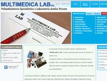 Tablet Screenshot of multimedicalab.it